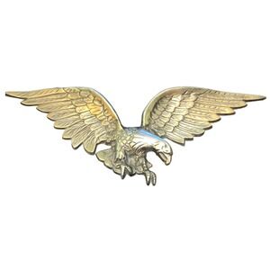 MBC Cast Brass VTG MCM Eagle In Flight Wall Plaque 26" Gold Japan 1013 Hunting